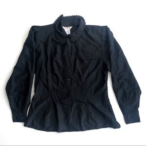 Vintage silky button up